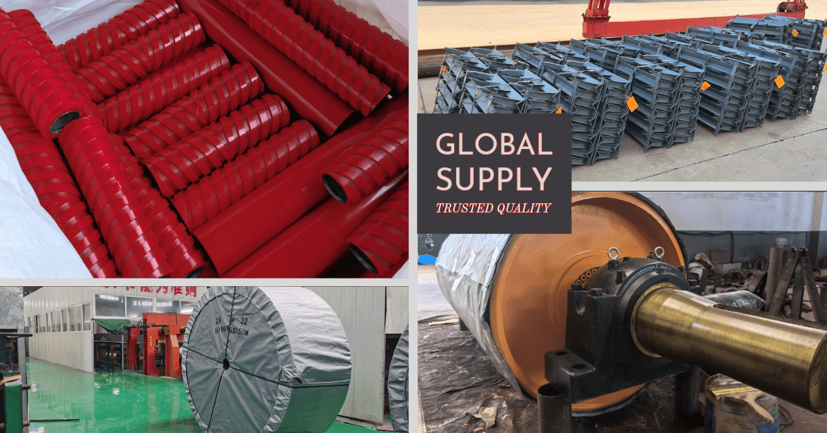 High-precision conveyor idlers and drums accessories for integrated conveyor systems