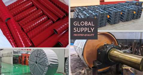 High-precision conveyor idlers and drums accessories for integrated conveyor systems