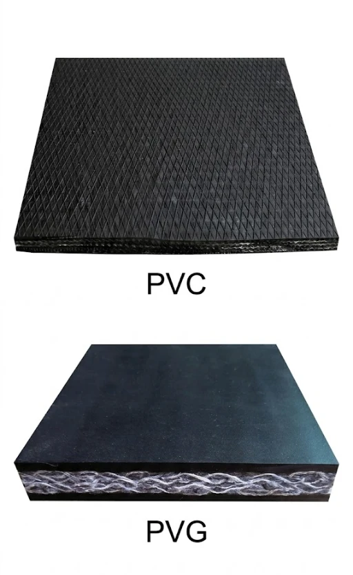 عينات سير ناقل من نوع PVC و PVG لمناجم الفحم